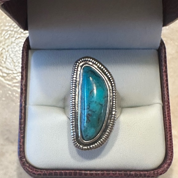 Silpada Turquoise Silver Ring - Picture 1 of 2